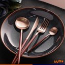 Ver imagem 2 de Faqueiro Aço Inox Super Luxo 24 Peças Rose/nude - Wp Connect Rose/nude Aço Inox