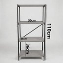 Ver imagem 6 de Kit Bancada Gourmet + Estante 4 Prateleiras Moderno MDF Preto-Imbuia Klm Store