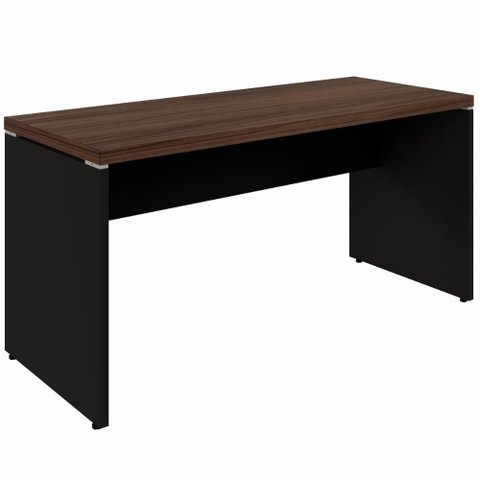 Mesa Retangular Pé Painel 150x60cm Linha Start Málaga Preto