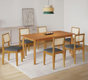 Ver imagem 1 de Mesa Alegra 180cm Tampo Cinamomo 6 Cadeiras Ametista