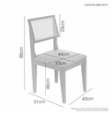 Ver imagem 4 de Mesa Alegra 180cm Tampo Cinamomo 6 Cadeiras Ametista