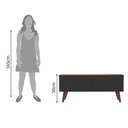 Ver mais imagens de Rack para Tv até 55 Polegadas Madesa Le Mans com 2 Portas - Preto/rustic