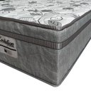 Ver imagem 2 de Cama Box Baú King 193 Bipartido Tecido Sintético Preto Com Colchão de Molas Ensacadas Evolution - Pr