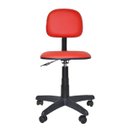 Ver imagem 2 de Cadeira Secretaria Giratoria Polo - Couro SinteticoCorano - Vermelho