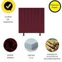 Ver imagem 4 de Cabeceira Estofada Cama Box Casal 140 Cm Taís Suede:bordô