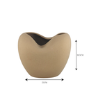 Ver imagem 3 de Vaso Decorativo em Ceramica Marrom Rustico Atomo Iv 18,5cm