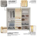 Ver imagem 7 de Guarda-Roupa Casal 3 Portas 1 Porta Reflecta com LED 100% MDF Royale Branco