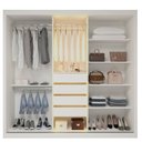Ver imagem 5 de Guarda-Roupa Casal 3 Portas 1 Porta Reflecta com LED 100% MDF Royale Branco