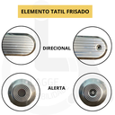 Ver imagem 4 de Elemento Tátil Direcional Inox Adesivado Frisado