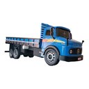 Ver imagem 3 de Caminhão Mb 1113 Frente Redonda Carroceria Madeira Miniatura - Azul