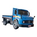 Ver imagem 1 de Caminhão Mb 1113 Frente Redonda Carroceria Madeira Miniatura - Azul