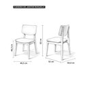 Ver imagem 5 de Kit 4 Cadeira de Jantar Madeira Maciça Manuela Estofada Premium Ergonomica Confortável Di Franco