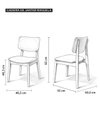 Ver imagem 5 de Kit 4 Cadeira de Jantar Madeira Maciça Manuela Estofada Premium Ergonomica Confortável Di Franco