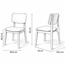 Ver imagem 1 de Kit 4 Cadeira de Jantar Madeira Maciça Manuela Estofada Premium Ergonomica Confortável Di Franco
