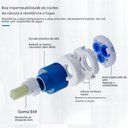 Ver imagem 7 de Torneira Banheiro Monocomando Cascata Inox 304 Preto Fosco