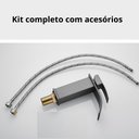 Ver imagem 6 de Torneira Banheiro Monocomando Cascata Inox 304 Preto Fosco