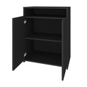 Ver imagem 3 de Balcão Home Office 2 Portas Mobile Cool Preto - Artany