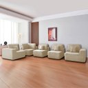 Ver mais imagens de Kit Sofá Modular 5 Lugares Moderno Curvo Orgânico Adapt Bouclé