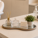 Ver imagem 6 de Bandeja Orgânica Espelhada Elegante para Sala Quarto Lavabo ou Bar