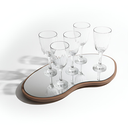 Ver imagem 5 de Bandeja Orgânica Espelhada Elegante para Sala Quarto Lavabo ou Bar