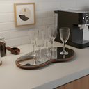 Ver imagem 4 de Bandeja Orgânica Espelhada Elegante para Sala Quarto Lavabo ou Bar