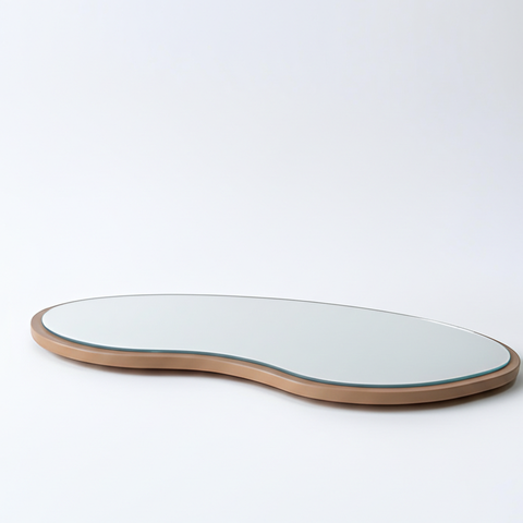 Bandeja Orgânica Espelhada Elegante para Sala Quarto Lavabo ou Bar