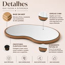 Ver imagem 4 de Bandeja Orgânica Espelhada Elegante para Sala Quarto Lavabo ou Bar