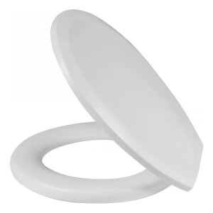 Assento Sanitário Branco Plus Almofadado Oval Metasul