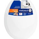 Ver imagem 2 de Assento Sanitário Branco Plus Almofadado Oval Metasul
