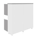 Ver mais imagens de Armário Estante para Escritório com 8 Portas de Abrir e 2 Nichos F5 Office Cinza/Sagrado com Branco