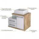 Ver imagem 5 de Gabinete Armario P-banheiro (balcao C-cuba Q355) Legno 650 Branco Chess C-carvalho