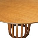 Ver imagem 4 de Mesa de Jantar Armonia 6 Lugares Redonda MDF Laqueado 150cm Amêndoa Cinamomo