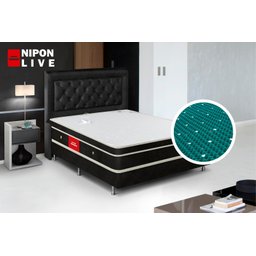 Colchão King Nipon Live Magnético Ortopédico Infravermelho Longo:Marrom - 8