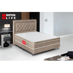 Colchão King Nipon Live Magnético Ortopédico Infravermelho Longo:Marrom - 6