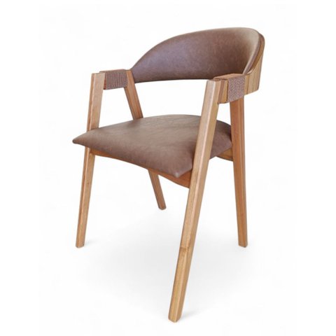 Cadeira Greice Corino Terracota/naturalle