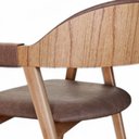 Ver imagem 4 de Cadeira Greice Corino Terracota/naturalle