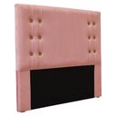 Ver imagem 3 de Kit Cabeceira e Calçadeira Recamier Queen 1,60m Gênova Veludo - Pallazio Rosa