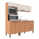 Ver imagem 2 de Cozinha Completa Bia 8 Portas 3 Gavetas Freijó/off White - Jcarvalho