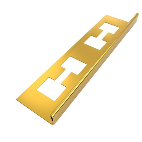 Perfil "l", Aço Inox 304, Brilho, Dourado - 2 X 10 X 2000 Mm