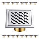 Ver imagem 1 de Ralo 10x10 Kit 16 Uni Aço Inox Banheiro Anti Odor Box Higienico Anti Inseto Lavabo Casa Quintal Lava