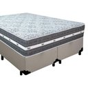 Ver imagem 5 de Cama Box Casal Bipartido Sintético + Colchão Anjos Black Graphite Molas Ensacadas 138cm Suporta At