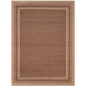 Tapete Sisal Eco Nature Moldura 87 Bege-Marrom 1,50x2,00M - J Serrano