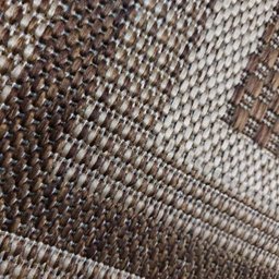 Tapete Sisal Eco Nature Moldura 87 Bege-Marrom 1,50x2,00M - J Serrano - 2