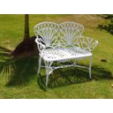 Ver imagem 1 de Banco Primavera 2 Lugares Alumínio Fundido Jardim Varanda Piscina Área Gourmet Área Externa Campo Ar