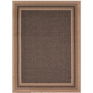 Tapete Sisal Eco Nature Moldura 77 Bege-Chumbo 1,50x2,00M - J Serrano
