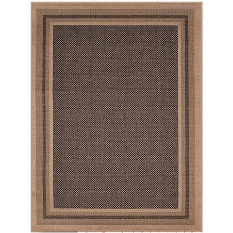 Tapete Sisal Eco Nature Moldura 77 Bege-Chumbo 1,50x2,00M - J Serrano