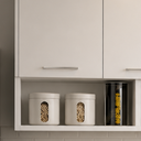Ver imagem 5 de Armário Aéreo Cozinha Itália 3 Portas Moderno Branco