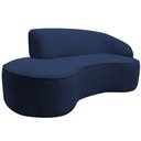 Ver imagem 3 de Sofá Eron 2 Lugares 150cm Azul Marinho Veludo Nexta Casa