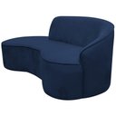 Ver imagem 4 de Sofá Eron 2 Lugares 150cm Azul Marinho Veludo Nexta Casa
