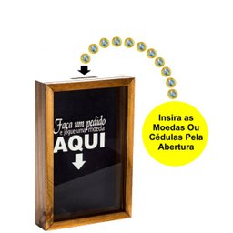Quadro Cofre Porta Dinheiro Rústico Decor - Faça um Pedido Aqui - 2